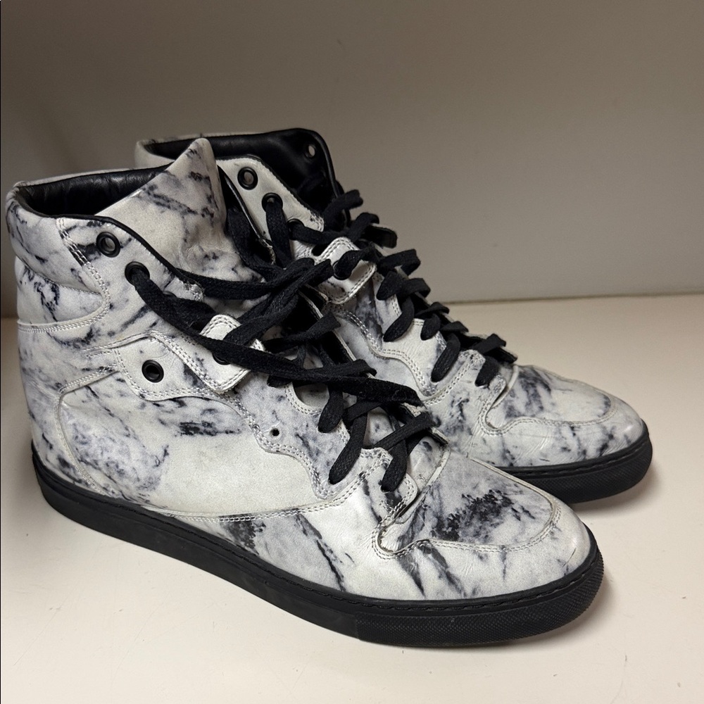 Balenciaga Monochrome Marble Sneakers